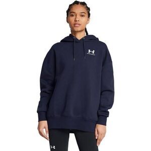 Under Armour Icon Fleece Hoodie Womens XS Blue NEW Oversized Sweatshirt 1379495